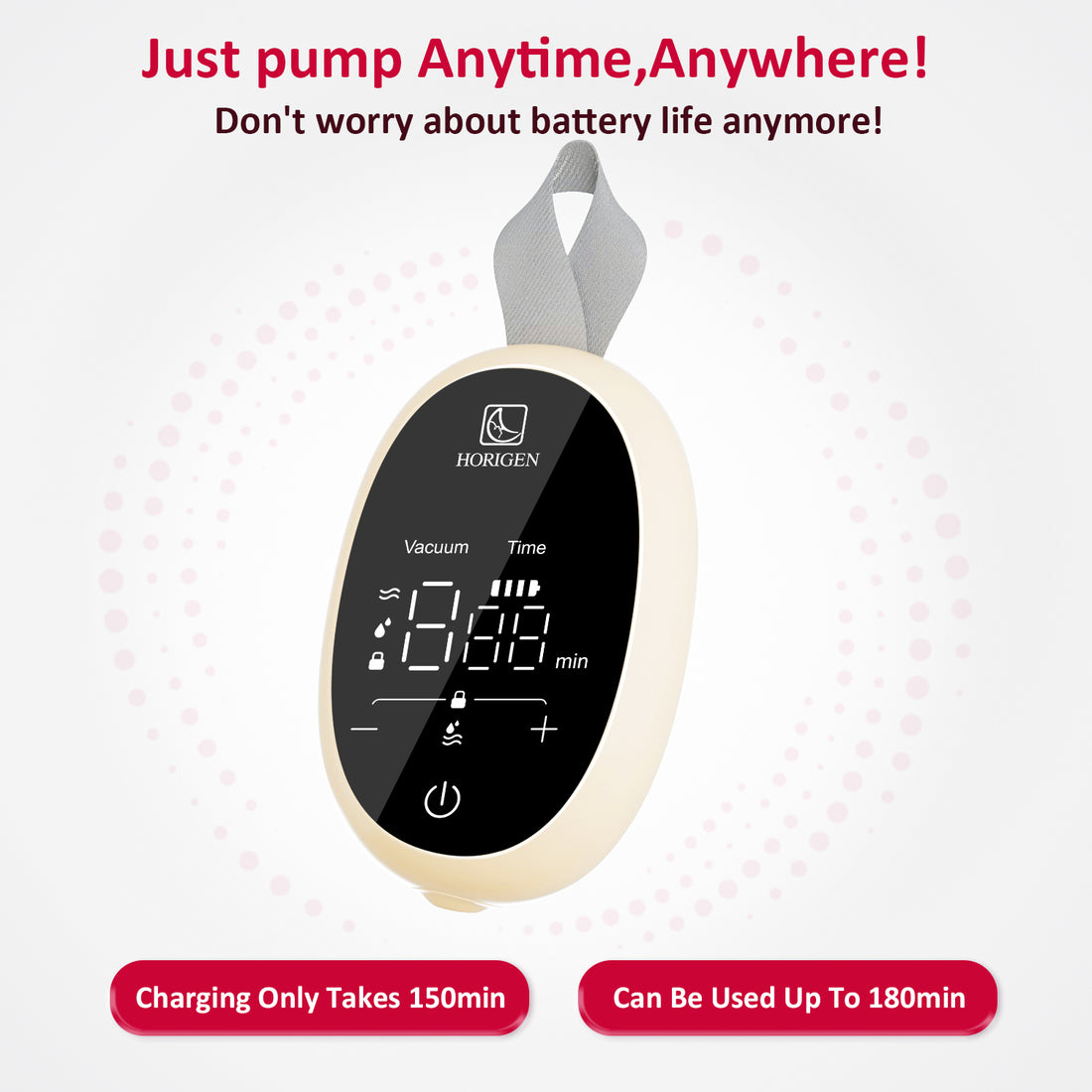 Horigen D6 Milk White Electric Hands Free Breast Pump Wearable Lower Noise Breastfeeding Strong Suction