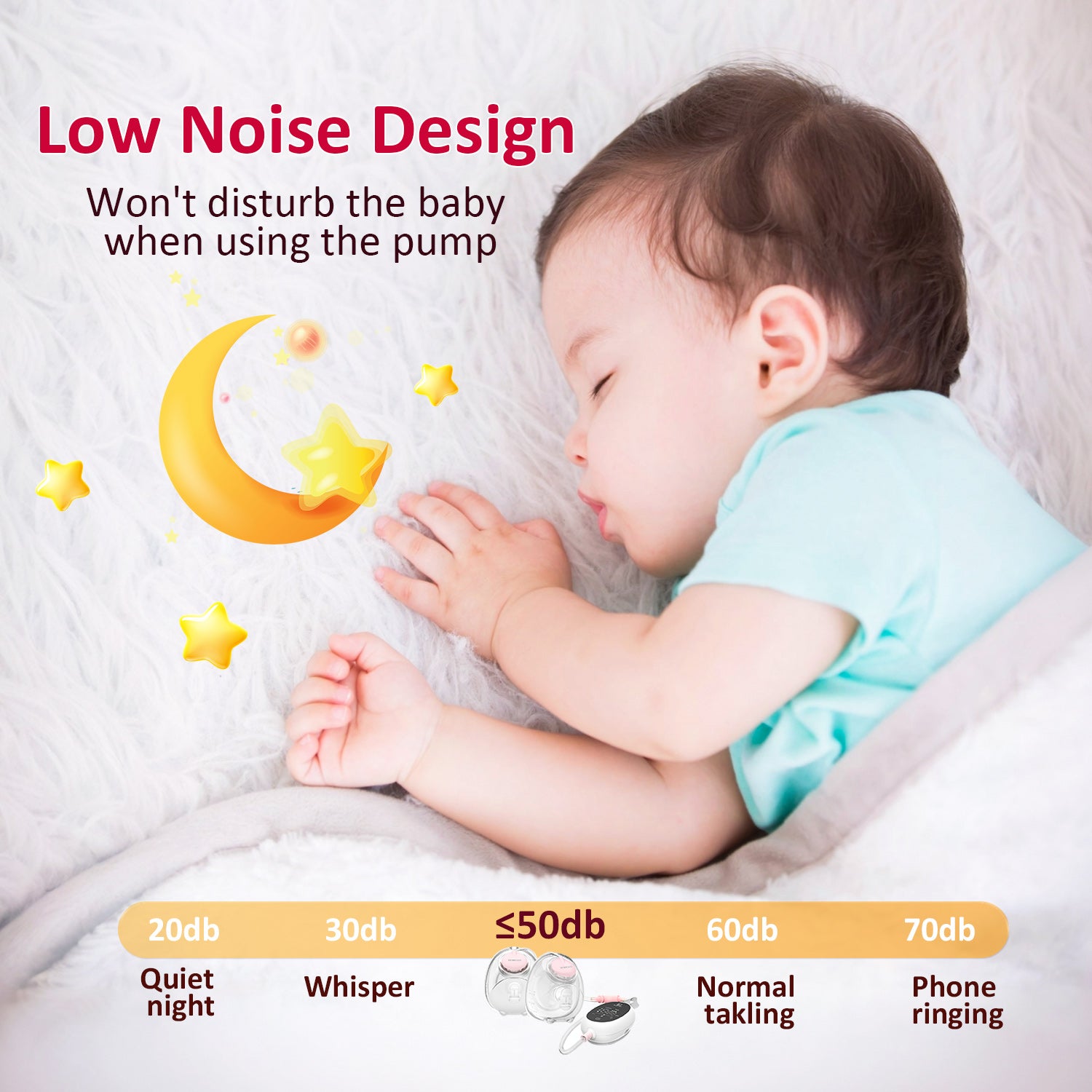 Horigen D6 PINK Electric Hands Free Breast Pump