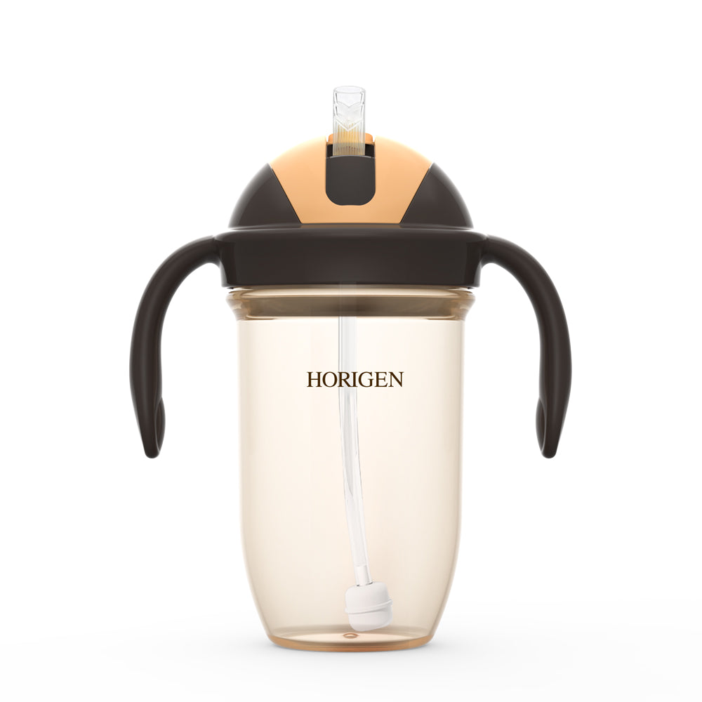 260ml PP Milk Feeding Baby Bottle with Straws