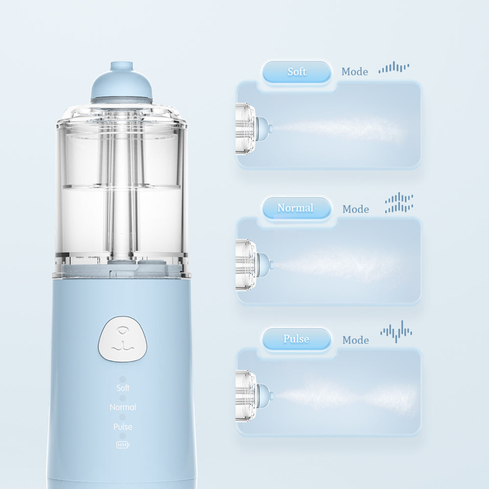 Horigen 62B Baby Nasal Aspirator Nose Irrigator 2 in 1 Relieve Allergies Rhinitis Comfort Safe Nasal Cavity Cleaning for Newborn Infant Toddler