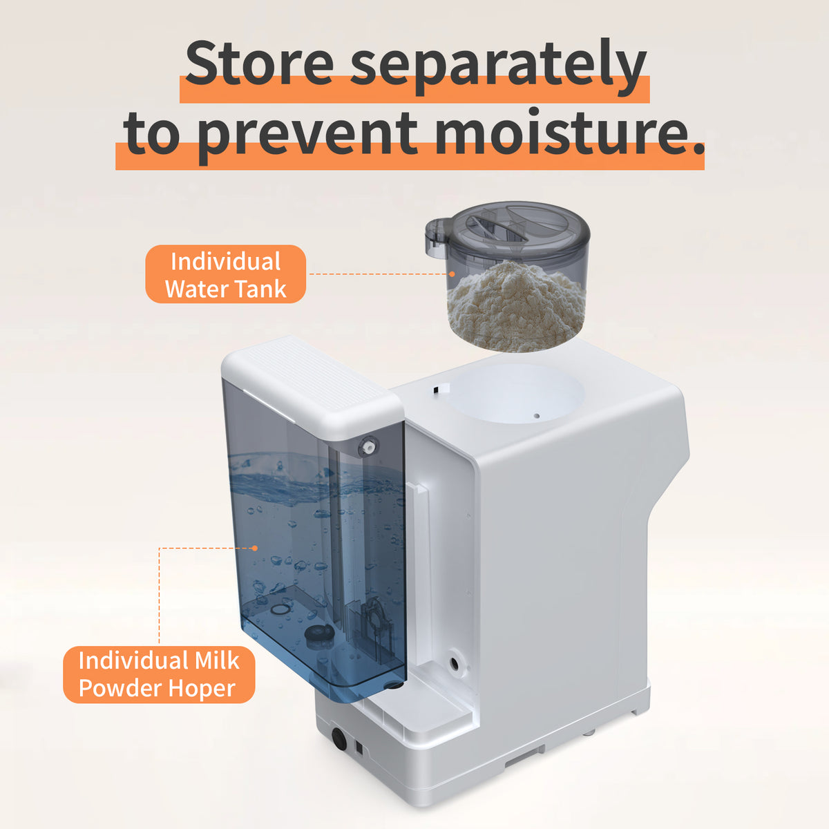 Formlas Machine HORIGEN Automatic Baby Formula Maker with App Control, Smart Formula D